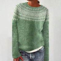 Round Neck Multicolor Loose Fashion Pullover Sweater