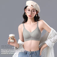 Threaded Ruched Soft Support Bra Underwear