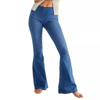 Low Waist Stretch Flared Jeans