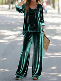Stylish Minimalist And Relaxed Fit Womens Long Sleeve Set