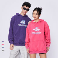 Heavy American Fashion Brand Batik Printed Loose Hooded Sweater For Men