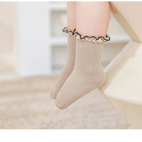 Children Mid Calf Lace Princess Socks