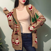 Women's Retro Mori Style V-neck Sweater