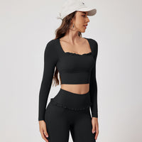 Quick-drying Long-sleeve Yoga And Running Workout Set