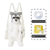 Schnauzer Artificial Dog Backpack Cartoon Puppy Doll