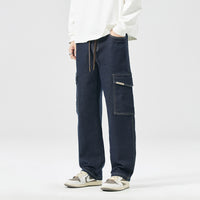 Men's Hong Kong Style Loose Straight All-matching Trousers