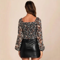 Black Waist-cinched, Hip-hugging Skirt With A Zipper
