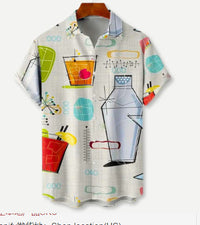Plus Size 3D Shirt Hot Sale Series 3D Digital Printing Hawaiian Shirt