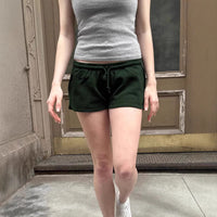 Women's Casual Sports Shorts With Elastic Waistband And Drawstring