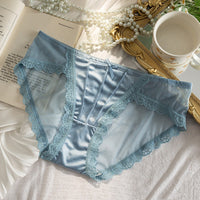 Hollow Out Lace Low Waist Underwear Female Cotton Antibacterial