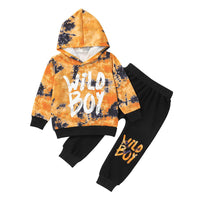 Korean Style Children's Hooded Sweater Trousers Suit