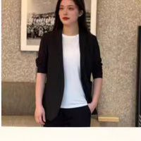 Thin Solid Color Men's And Women's Casual Small Suit Korean-style Business Single Western Sun-proof Suit Jacket