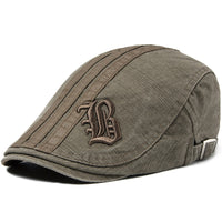Men's Letter Beret Breathable Sun Hat