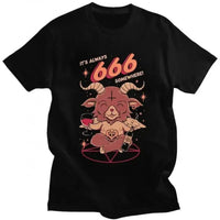 Mens Short-Sleeve Cool Baphomet T-Shirt
