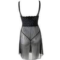 Women's Perspective Mesh Lace Nightdress