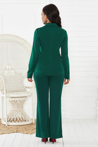 European-style Solid-color Suit Professional Attire For Women