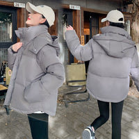 Korean Version Loose Cotton Padded Casual Short Down Cotton Jacket Coat