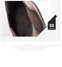 New  Boots Brogue Carved Leather Shoes For Men