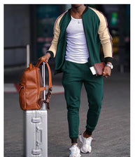 Sports Casual Sweater And Pants Zipper Set