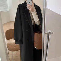 Women's Wool Coat Mid-length Loose Thicken Autumn Winter New Style Overcoat