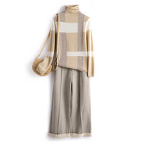 Pure Wool Sweater Matching Sweater Pile Collar Bottoming Shirt
