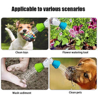 Pet Clean Dog Bath Sprayer Shower Head Silicone Multifunctional Outdoor Portable Water Bottle Sprinkler Nozzles