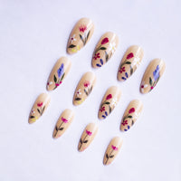 European And American Almond-shaped Removable Flower Wear Armor