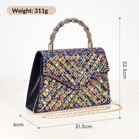 European And American Retro Banquet Handbag With A Sense Of High-end Inlaid Diamonds