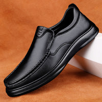 Outdoor Men's Breathable One Pedal Leather Shoes