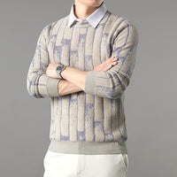 Youthful Trendy Mens Knitted Base Layer Top
