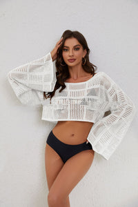 Beach Knitted Hollowed Fashion Bikini Swimsuit Blouse