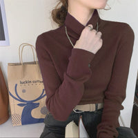 Lapel Women's Slim Bottoming Sweater
