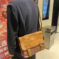 Retro Men's Japanese And Korean Casual Simple Shoulder Fashion Messenger Bag