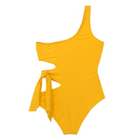 Women's Side Tie Fashion Design Vacation Swimsuit