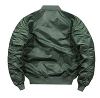 Solid Men's Autumn And Winter Bomber Jacket