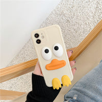 Compatible with  , Three-dimensional Cartoon Duck All-inclusive Phone Case