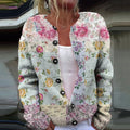 3D Digital Printing Cardigan Knitted Coat