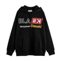 Hip Hop Letter Print Fleece Hooded Jacket Loose