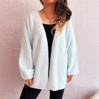 Casual V-neck Autumn And Winter Loose Street Style Cardigan Sweater