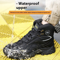 Anti-smashing And Anti-penetration Mountaineering Wear-resistant Waterproof Construction Site Safety Shoes