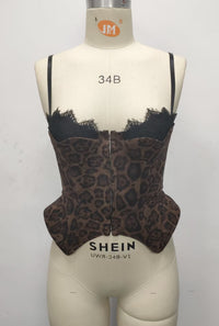 Bright Black Mesh Panel Double-Layer Hem Sleeveless Camisole With Front Design