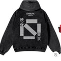 Pure Cotton Washed Vintage Hooded Sweatshirt With Double-layer Hood