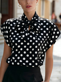 New Style Bow-Knot Collar Elegant Commuter All-Match Shirt For Women