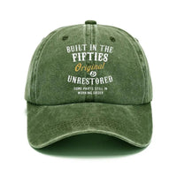 Washed Print Denim Baseball Cap Retro Versatile Soft Top Hat