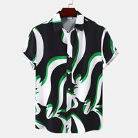 Hawaiian Floral Men's Short-sleeved Shirt Fashion