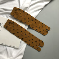 Toe Socks 200-needle Jacquard Combed Cotton For Women