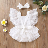 Summer Baby One-piece Princess Dress No Hooded