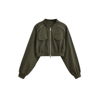 Short American-style Vintage Workwear Jacket