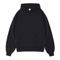 Solid Color Hooded Sweater Men's Pullover Thickened American Top