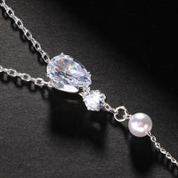 New Elegant Bead Back Chain Women's Wedding Bridal Rhinestone Back Decoration